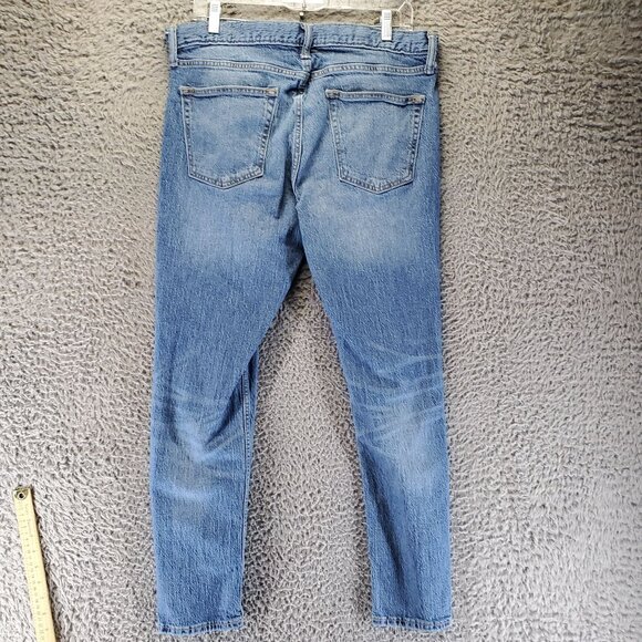 Old Navy Jeans Mens 34x30 Blue Relaxed Slim Taper Built-In Flex Denim - Picture 10 of 11